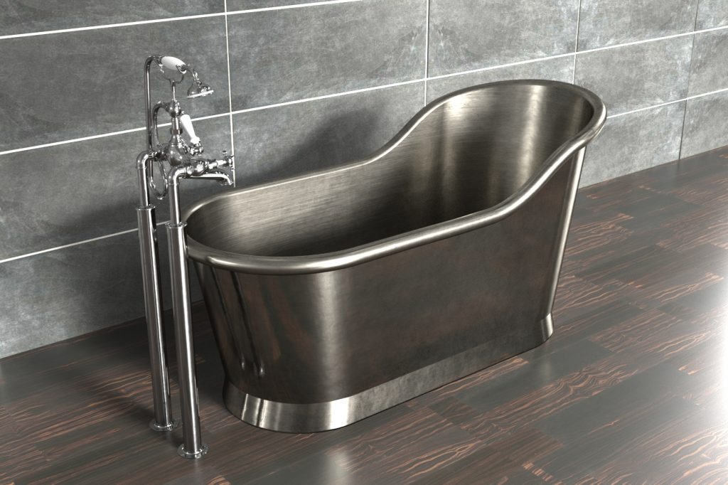 Nickel Slipper Bath