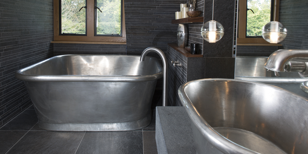 Large Tin Bath Tub