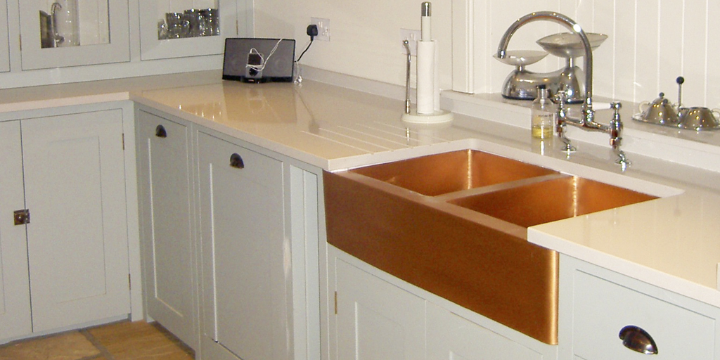 Hand made copper kitchen sink