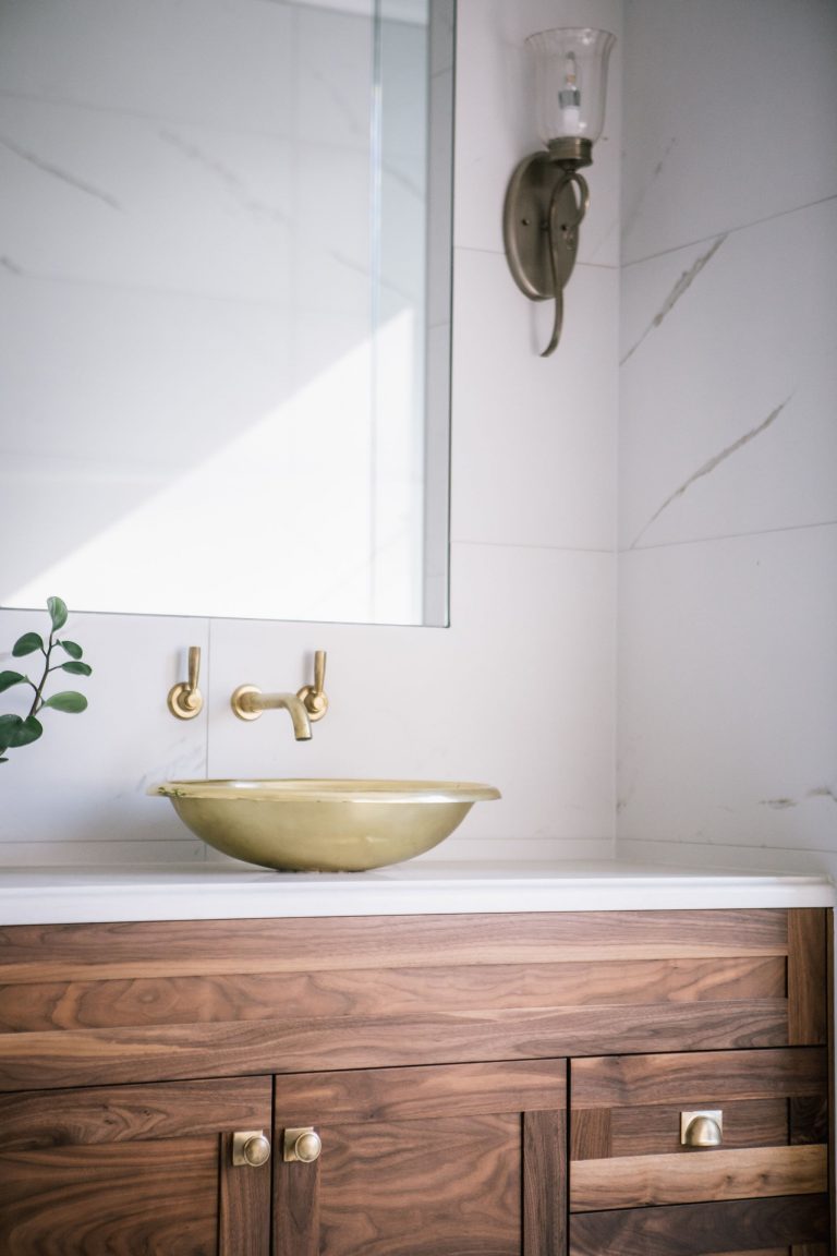 Brass Corana Basin with Brass Interior