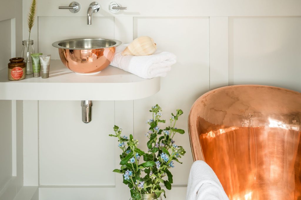 Copper Gyrus Basin with Tin Interior
