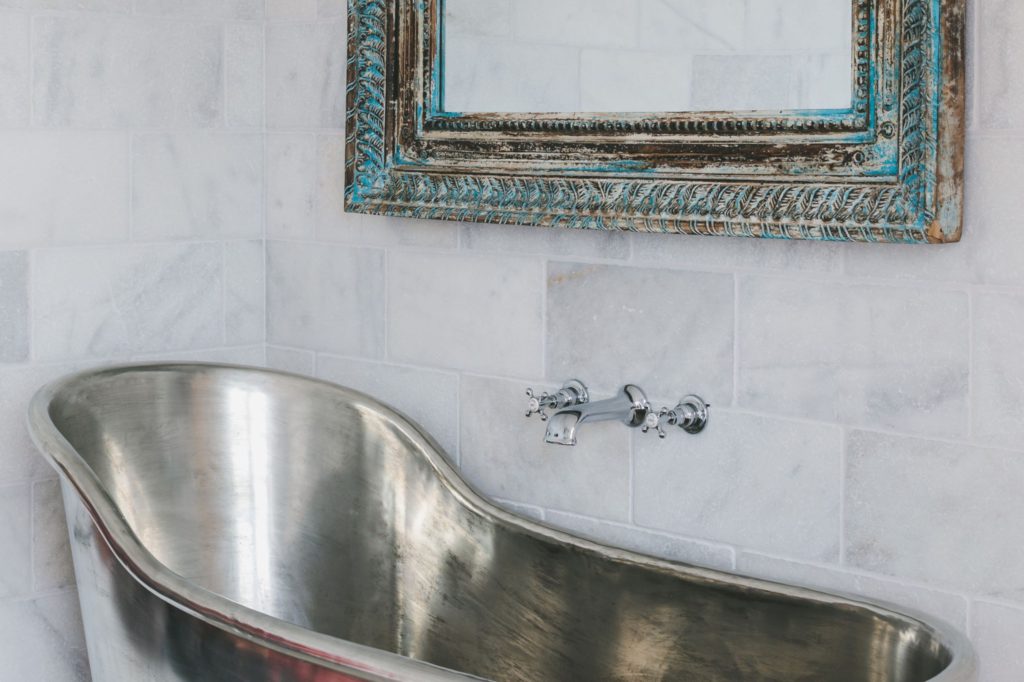 Tin Slipper Bath