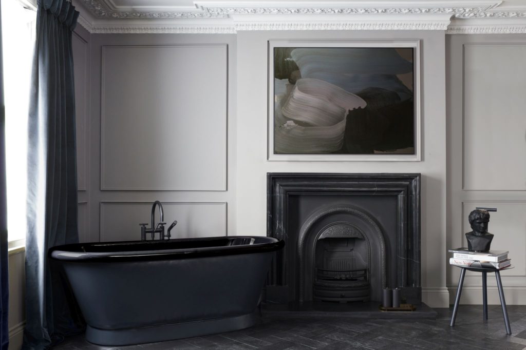 Black Enamel Bath