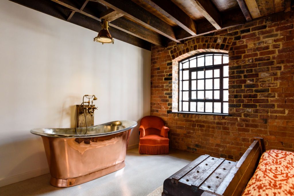 Polished Copper Bath