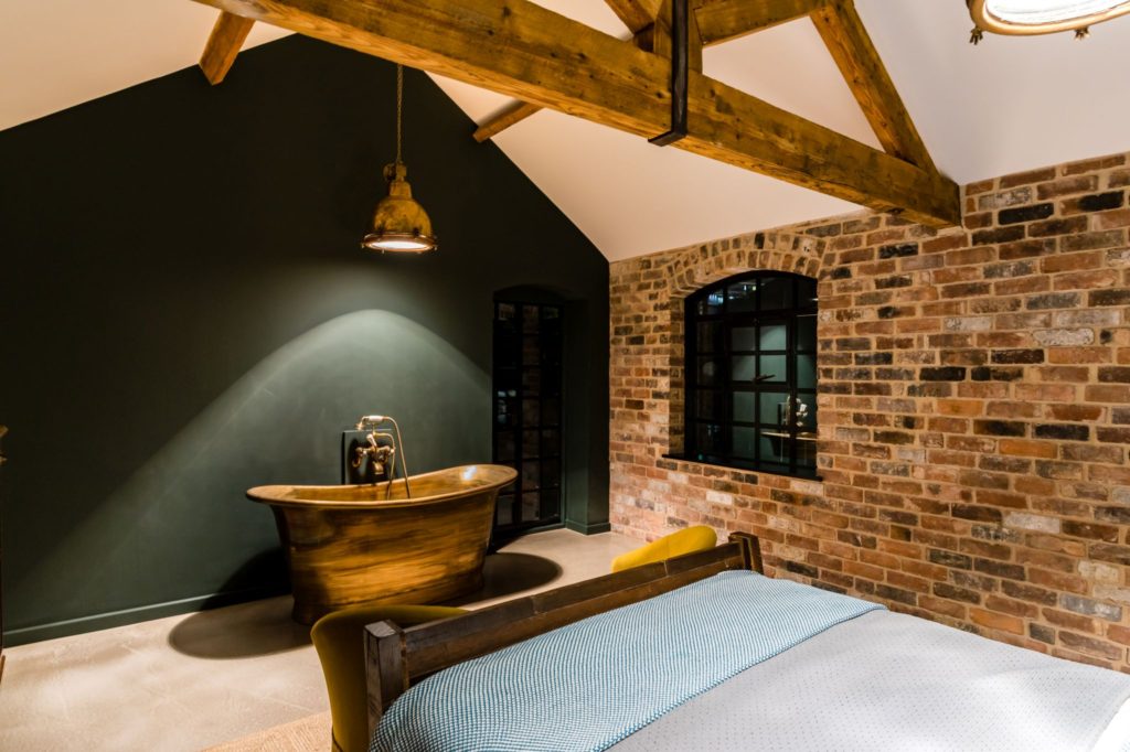 Aged Brass Bath