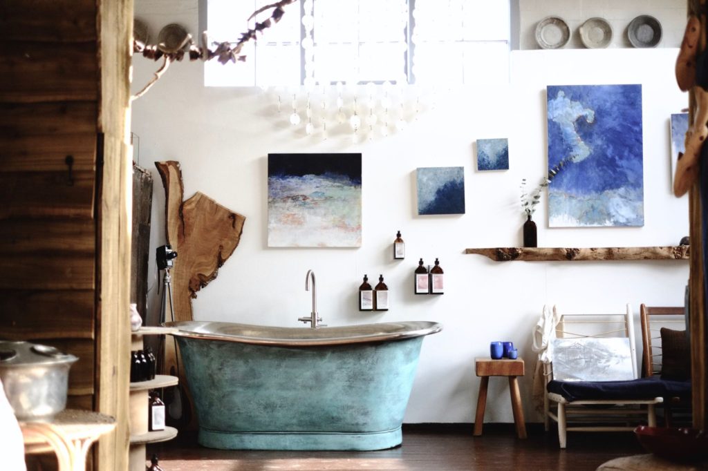 Verdigris Bath Tub