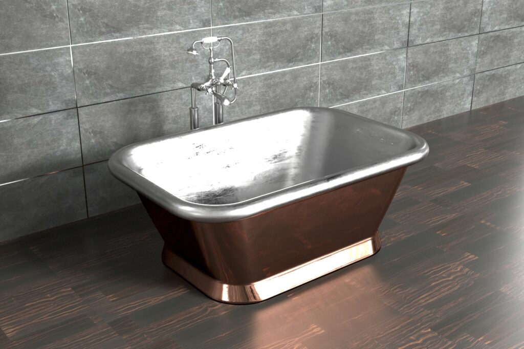 Copper and Tin Petit Alvius Bath