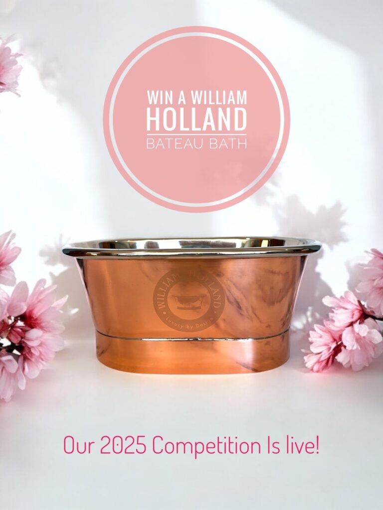 Purchase a miniature copper and nickel bath and secure your chance to WIN a William Holland full size Copper and Nickel Bateau Bathtub worth £6,000.00